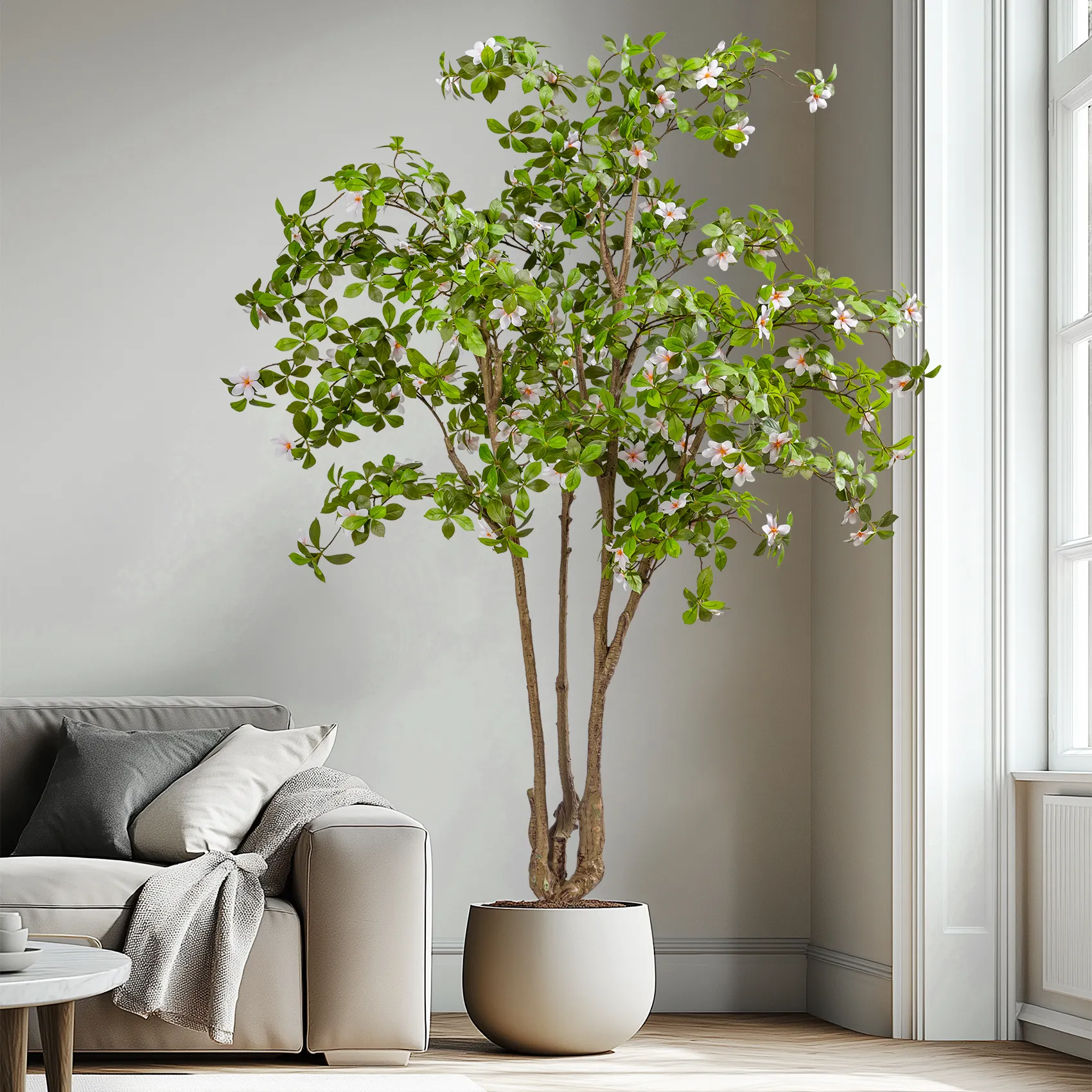 Simulated Green Plants Gardenia Leaves Home Store Green Plants Branch Artificial Plants Decoration Indoor Outdoor Green
