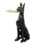Creative Floor Tray Dog Decoration Nordic Light Luxury Living Room Home Decoration French Fighting Dog Decoration