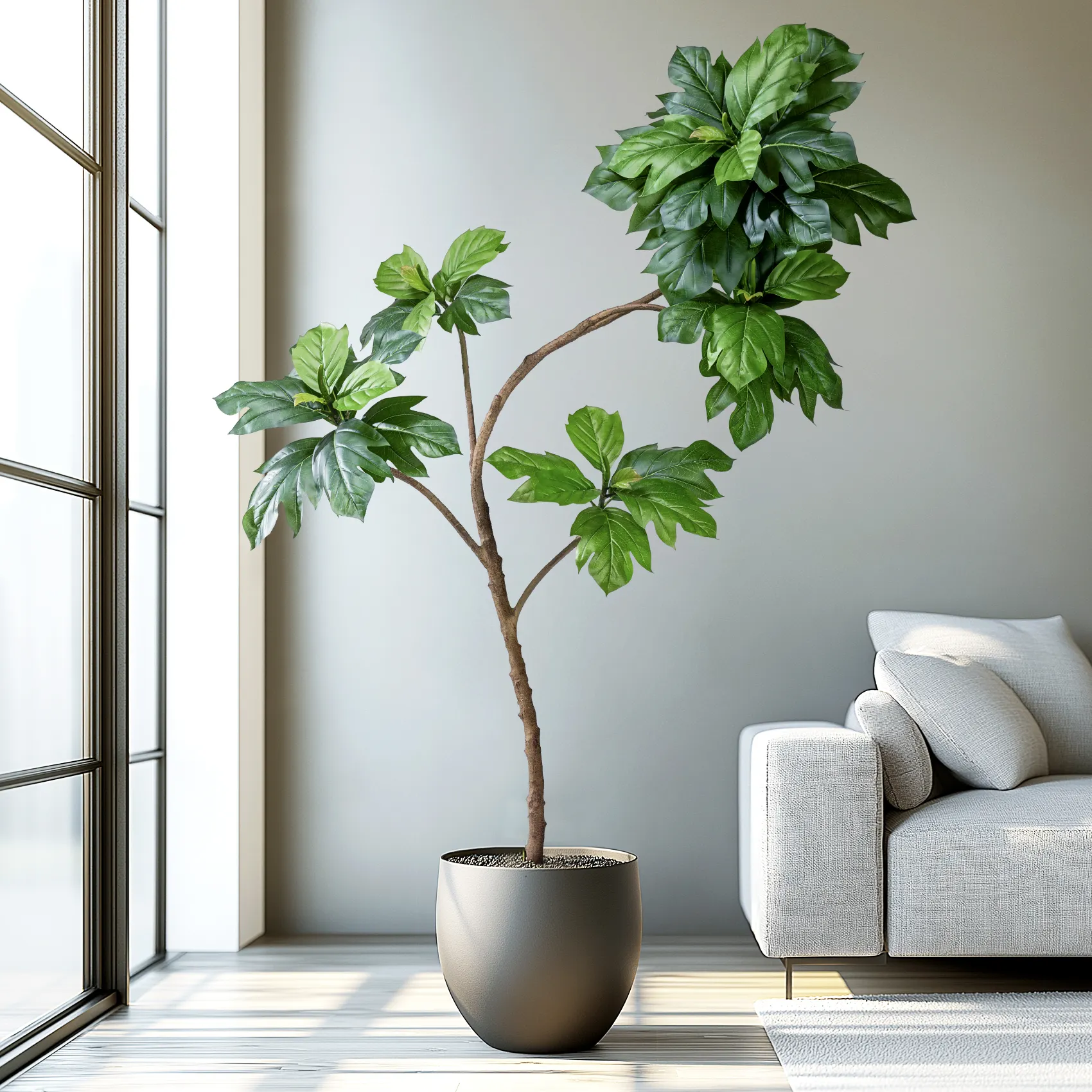 Natural Artificial Green Plastic Tree House Room Potted Simulated Plants Wedding Decoration Indoor Outdoor Artificial