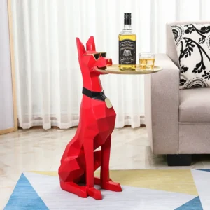 Creative Floor Tray Dog Decoration Nordic Light Luxury Living Room Home Decoration French Fighting Dog Decoration - Image 4