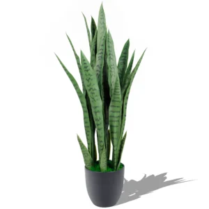 Realistic Faux Snake Grass 60-120cm Indoor PU Artificial Plant with Pot for Home Decor