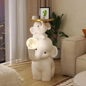 Creative Elephant Storage Tray Home Living Room Decoration Cartoon Elephant Sculpture Housewarming Gift - Image 3