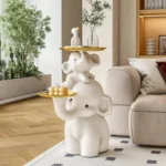 Creative Elephant Storage Tray Home Living Room Decoration Cartoon Elephant Sculpture Housewarming Gift