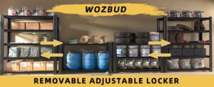 Heavy Duty Garage Shelving Unit with Wire Grid Shelves, 76.6" H x 60" W x 24" D, 5-Tier Adjustable Metal Shelving, Industrial Garage Storage Shelf for Heavy Duty Shelving, Storage Room, Basement-1Pack - Image 5